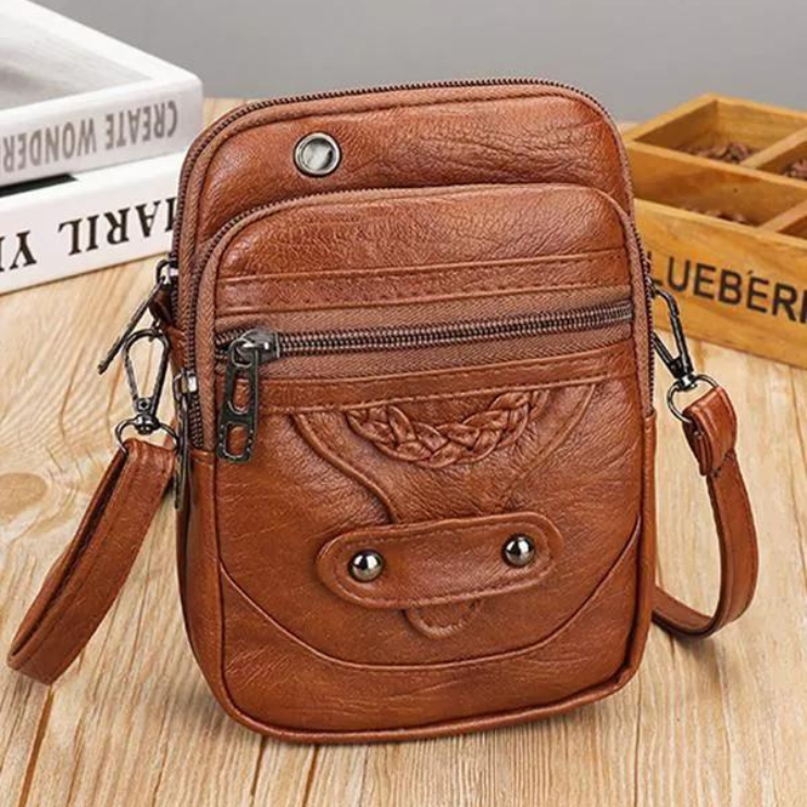 Matilda | Vintage Leather Shoulder Bag with Adjustable Strap-1