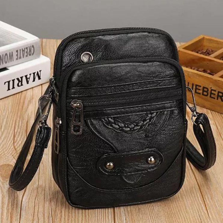 Matilda | Vintage Leather Shoulder Bag with Adjustable Strap-6