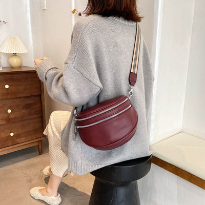 Elegance | Multifunction Shoulder Bag in PU Leather with Adjustable Strap and Multiple Compartments-4