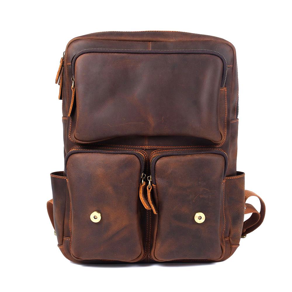 Lennox | Brown Leather Rucksack