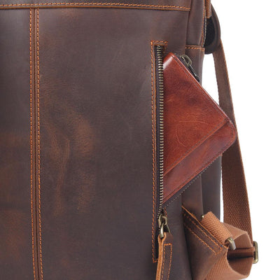 Lennox | Brown Leather Rucksack