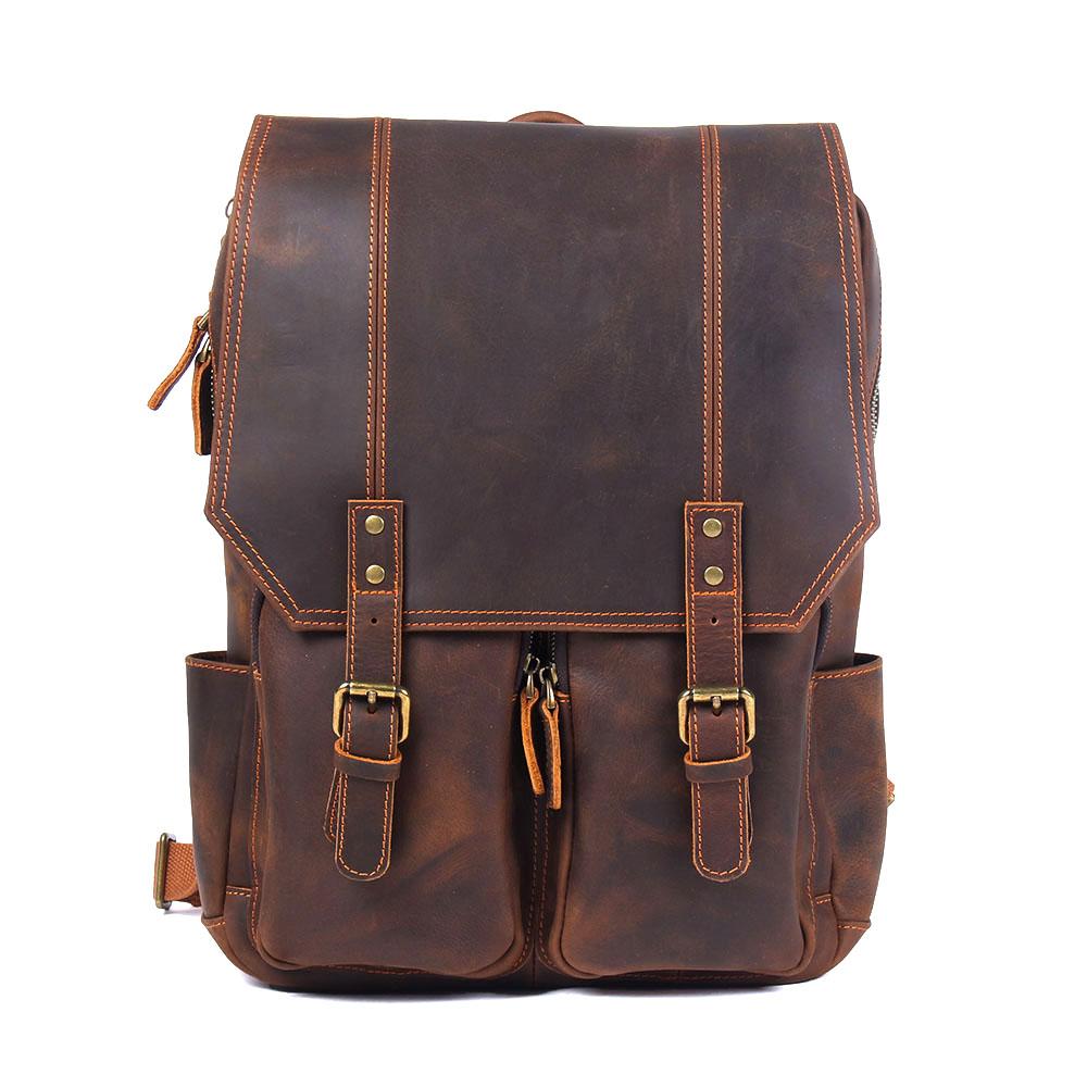 Lennox | Brown Leather Rucksack