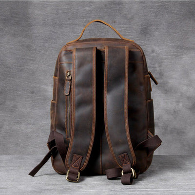 Luca | Tan Leather Backpack