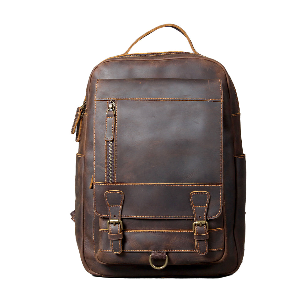 Luca | Tan Leather Backpack