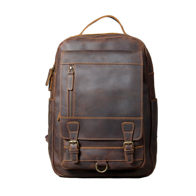 Luca | Tan Leather Backpack