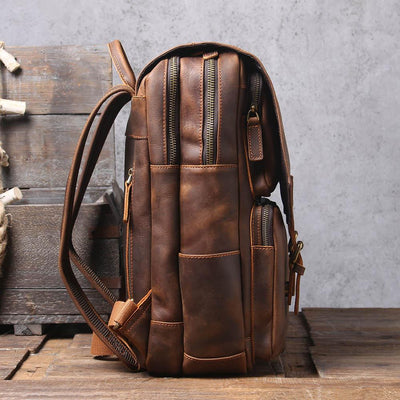 Lennox | Brown Leather Rucksack