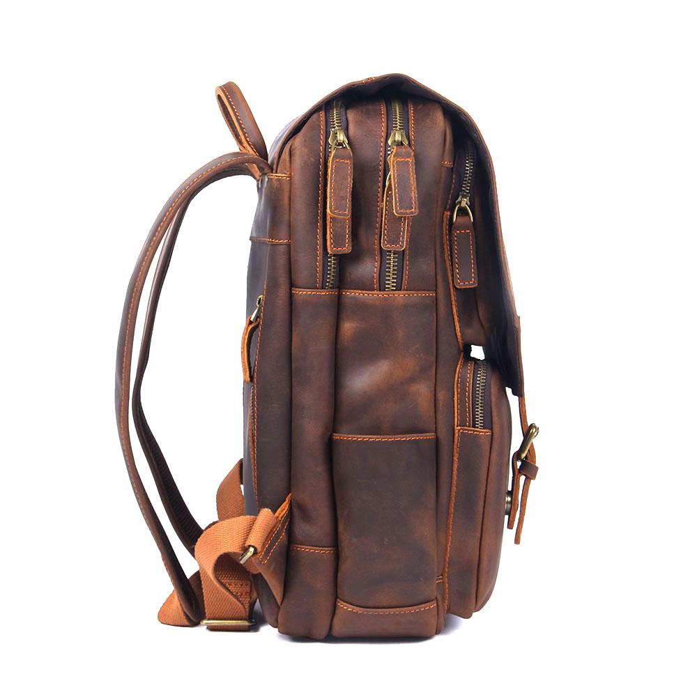 Lennox | Brown Leather Rucksack