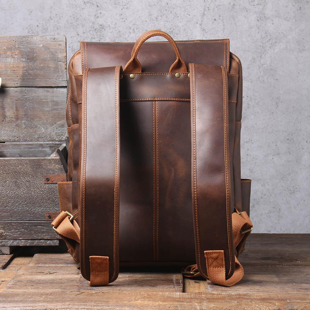 Lennox | Brown Leather Rucksack