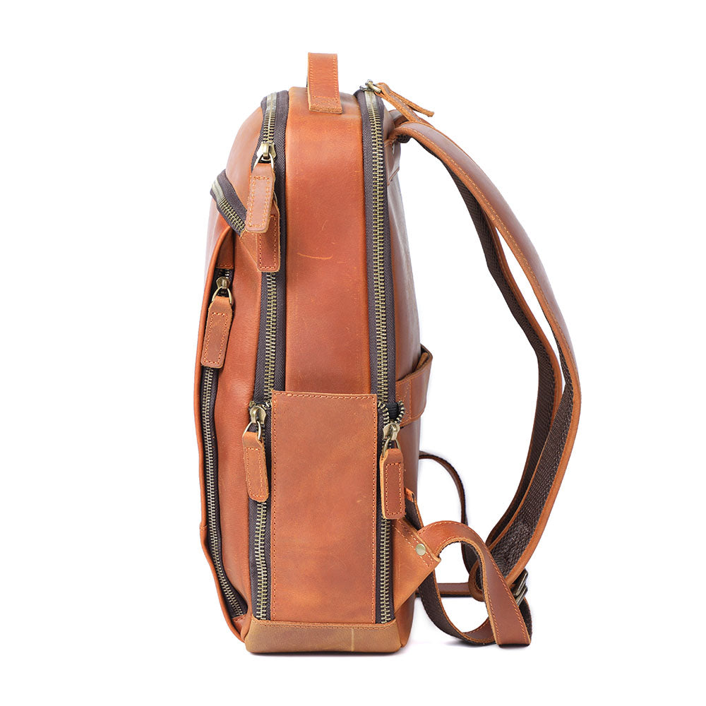 Milo | Leather Laptop Rucksack