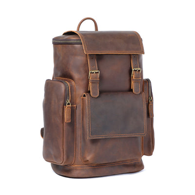 Alaric | Leather Laptop Backpack