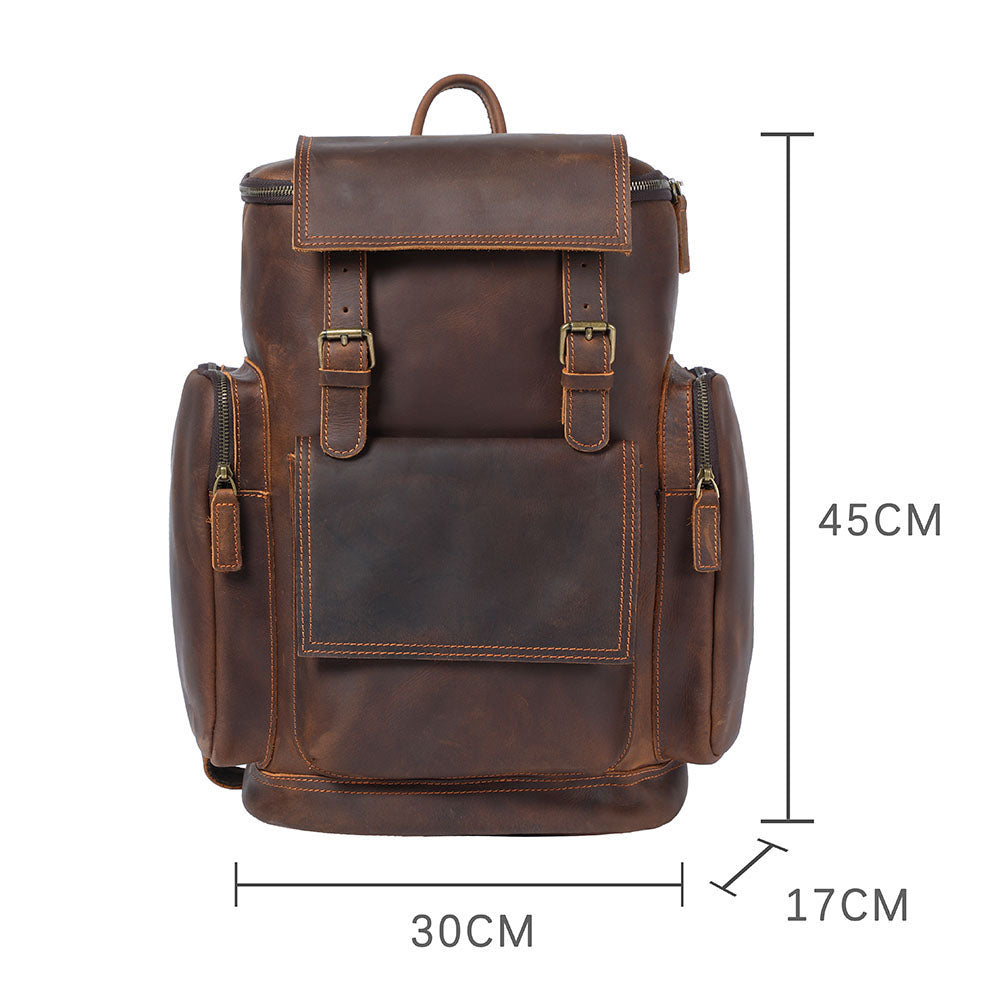 Alaric | Leather Laptop Backpack