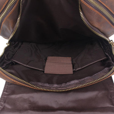 Lennox | Brown Leather Rucksack