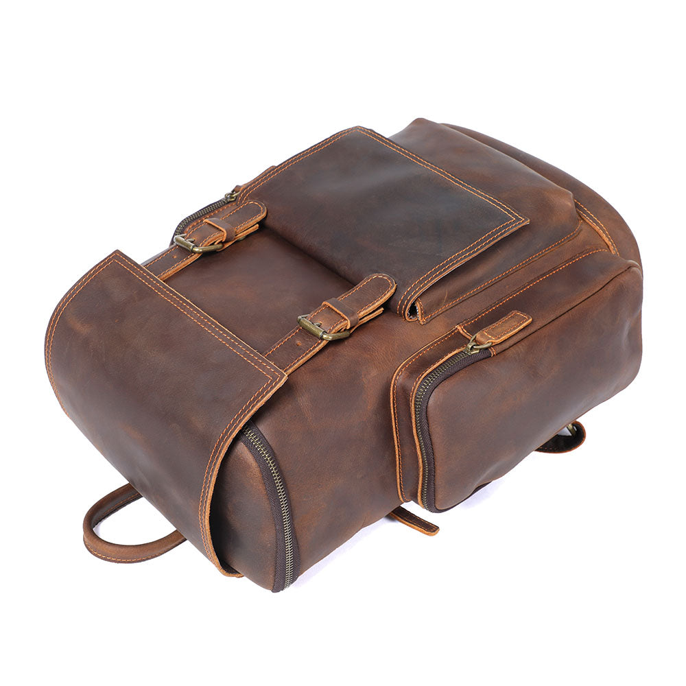 Alaric | Leather Laptop Backpack